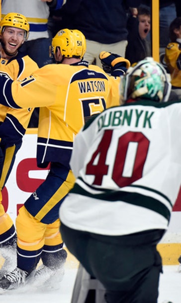 Spurgeon's OT winner leads Wild past Predators 3-2 (Dec 27, 2016)